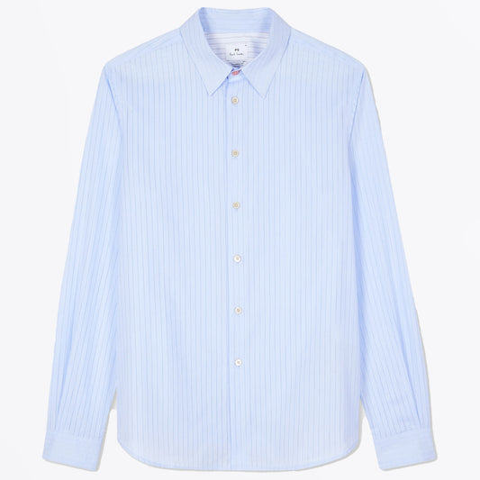 Jacquard Stripe Shirt - Light Blue