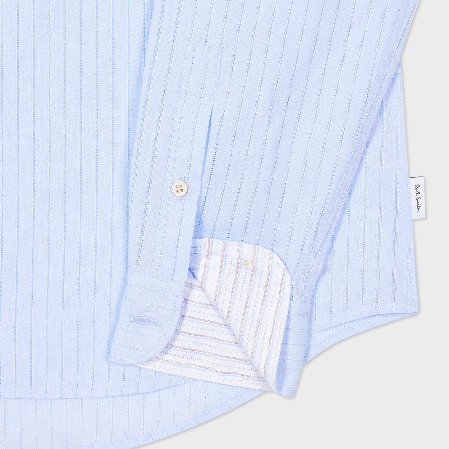 Jacquard Stripe Shirt - Light Blue