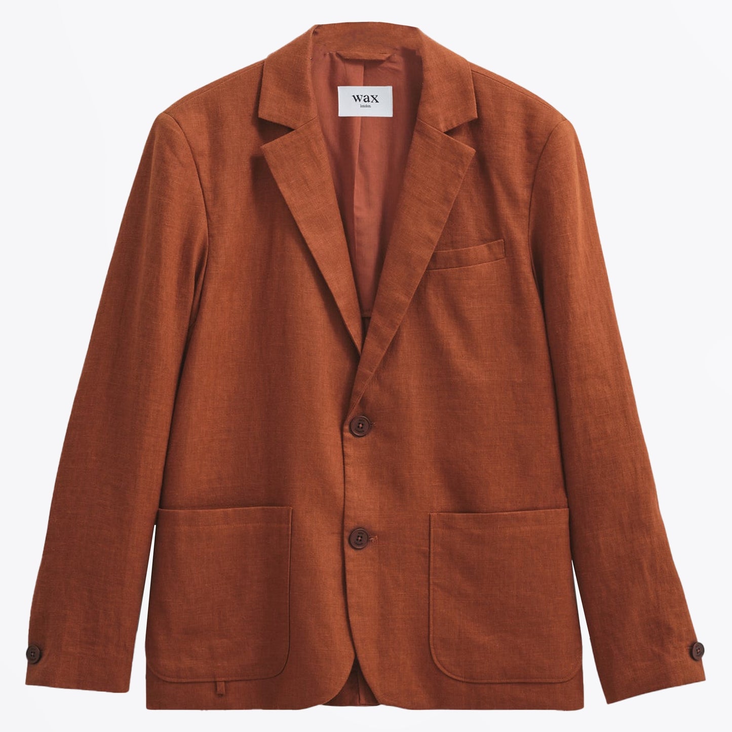 - Fintry Linen Blazer  - Rust