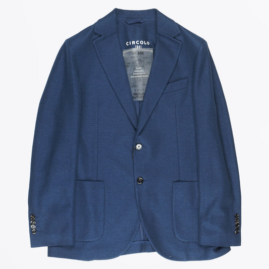 - Cotton Linen Jacket - Navy
