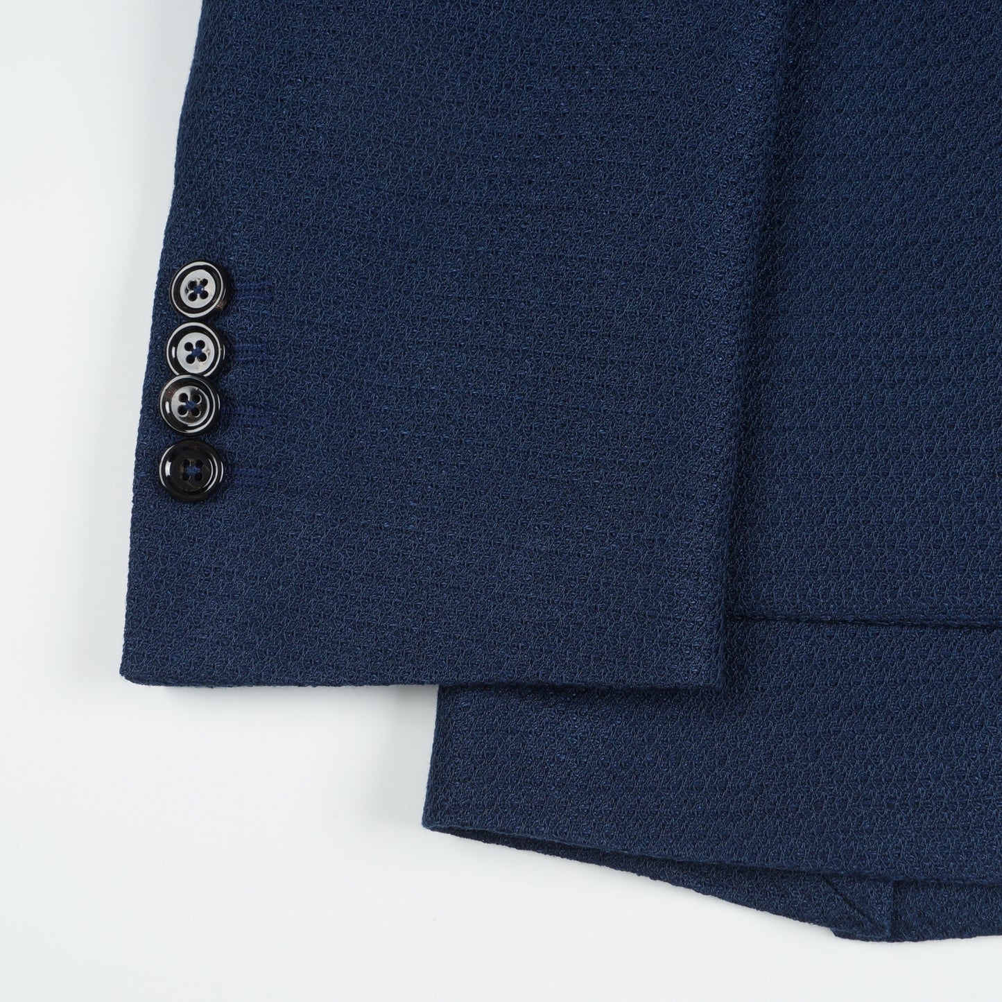 - Cotton Linen Jacket - Navy