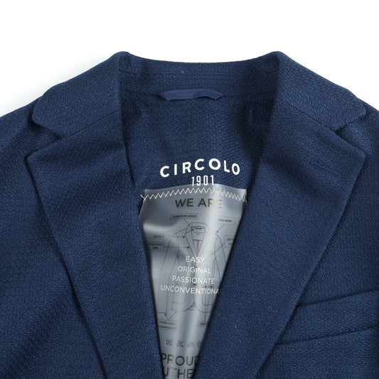 - Cotton Linen Jacket - Navy