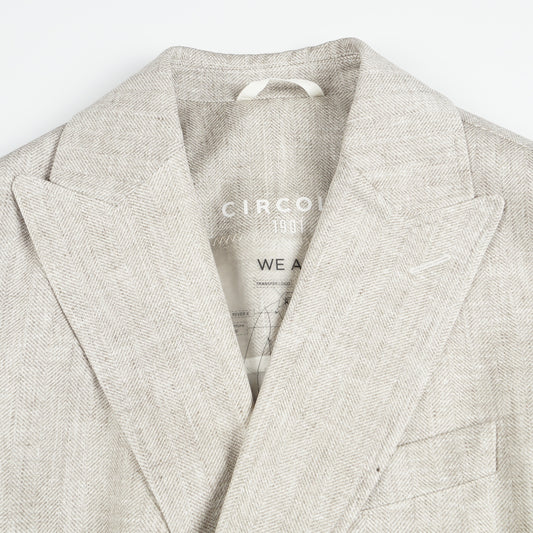 - Stretch Piquet Jacket - Natural