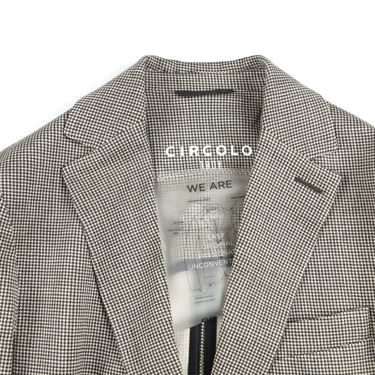 - Dogtooth Piquet Jacket - Black