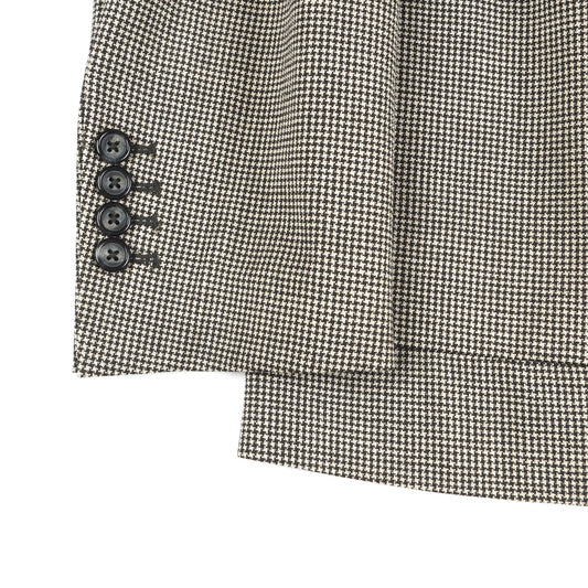 - Dogtooth Piquet Jacket - Black