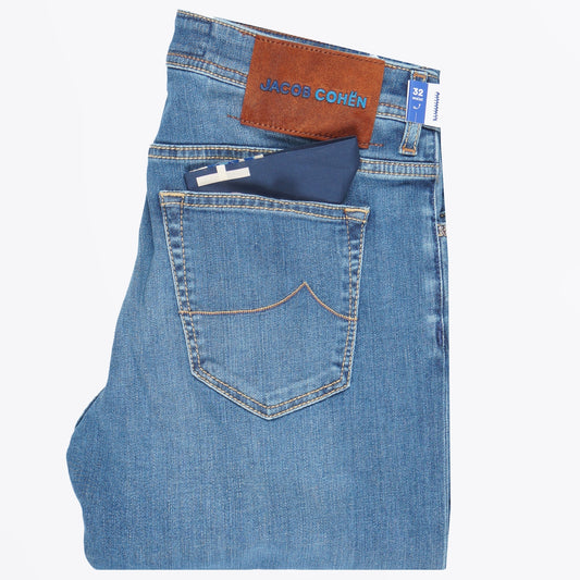 - Bard Slim Fit Jeans - Mid Blue