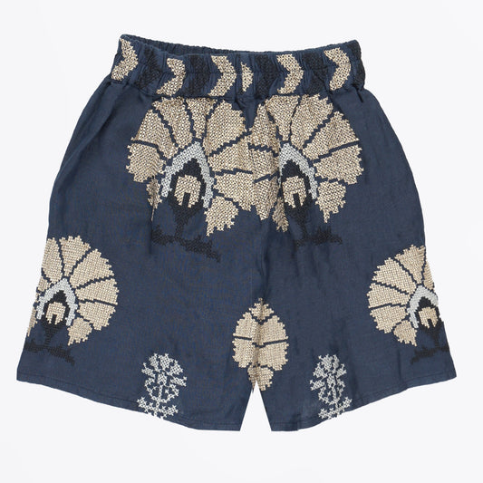 - Peacocks Mini Shorts - Navy