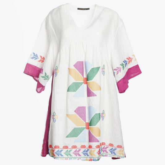 - Aeolis Colour Block Dress - Multi