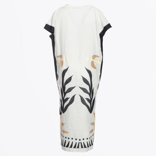 - Sun Kaftan - White /Black