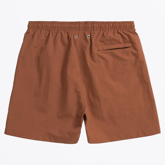 Hauge Nylon Swim Shorts - Red Ochre