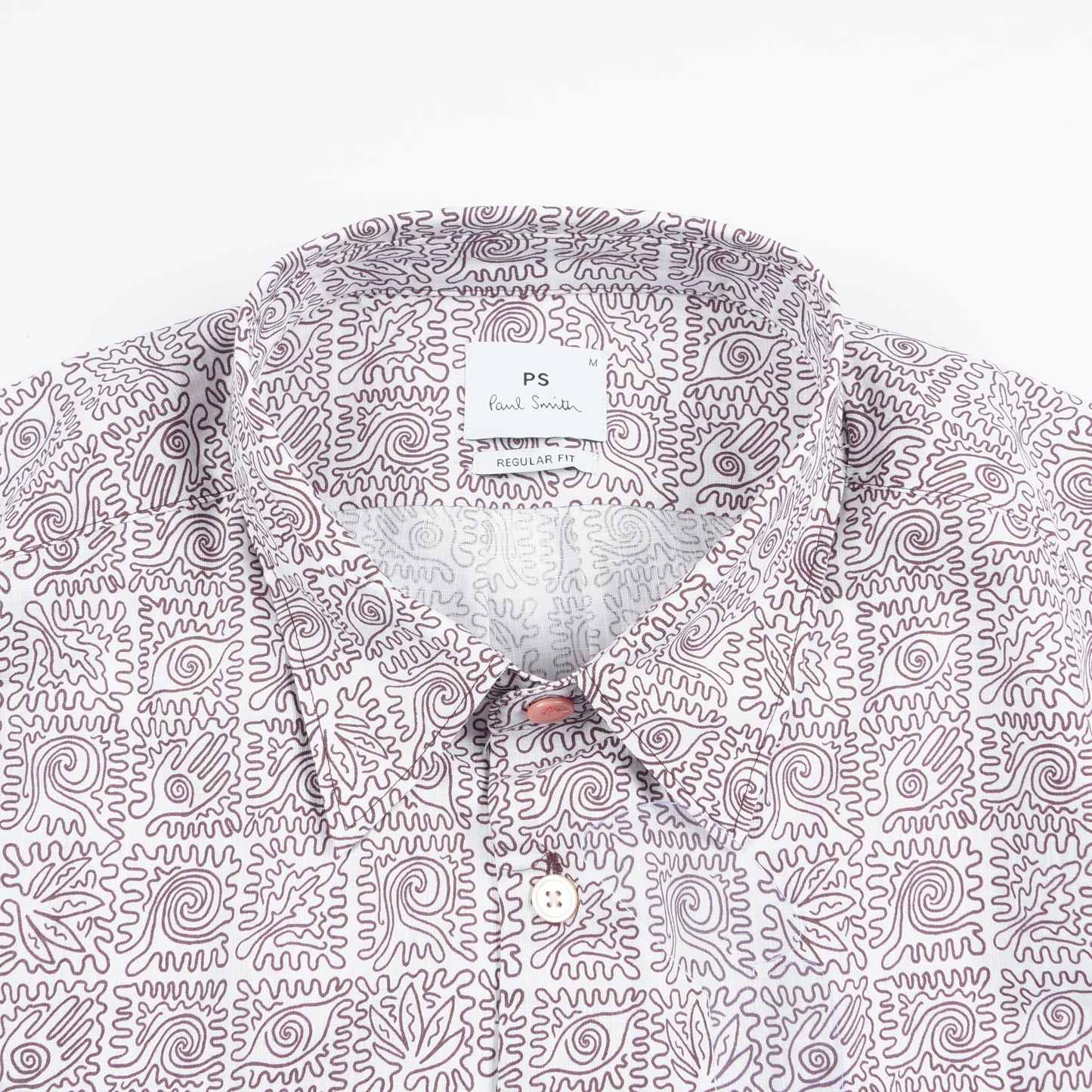- Reg Fit Printed Shirt - White