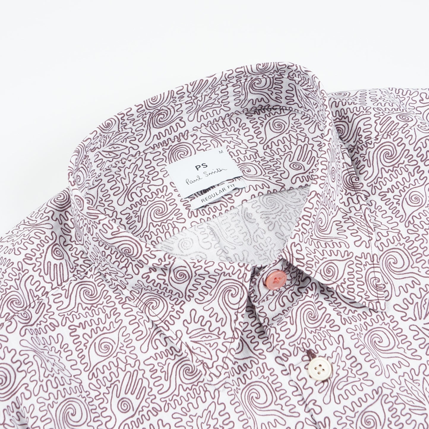 - Reg Fit Printed Shirt - White