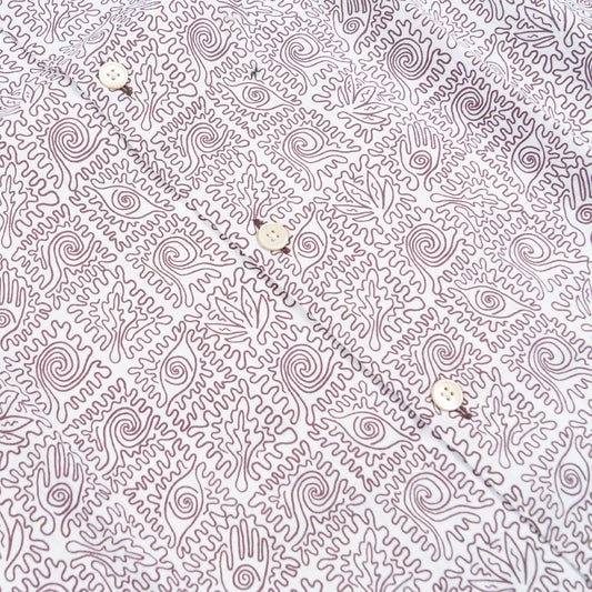 - Reg Fit Printed Shirt - White