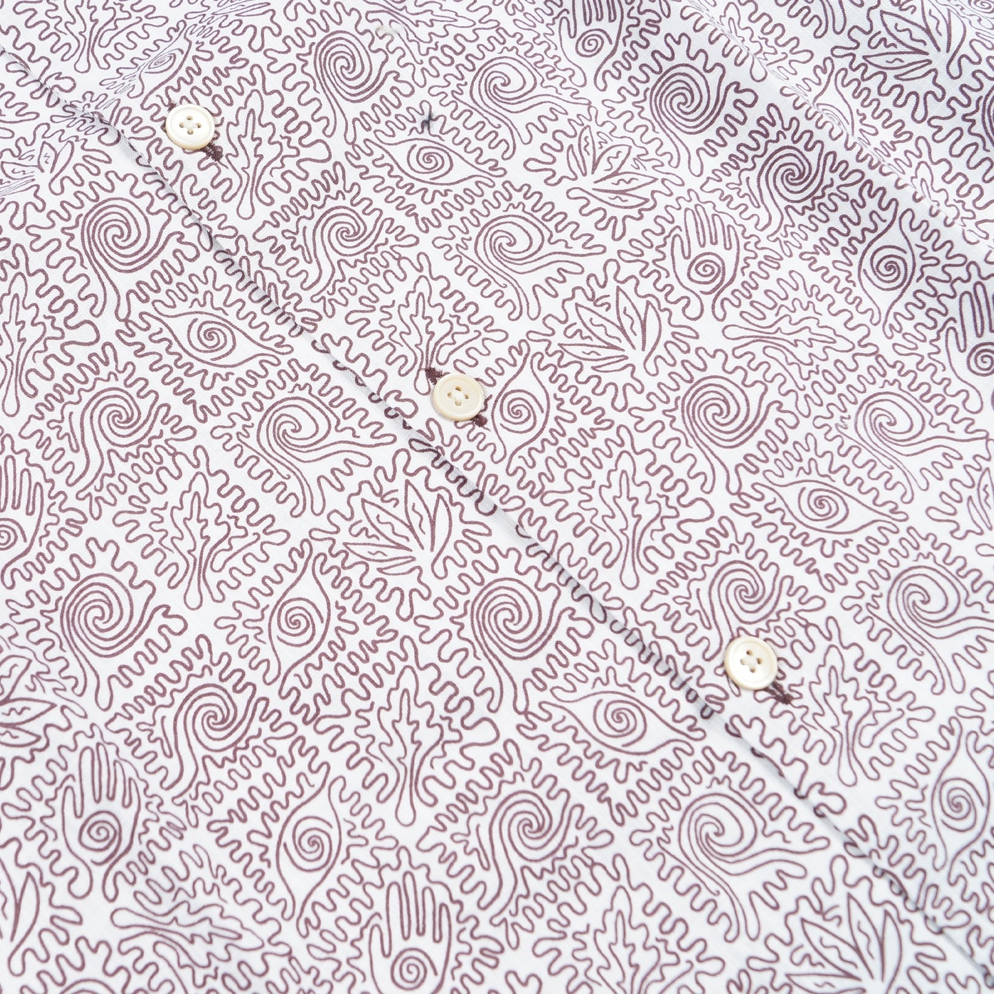 - Reg Fit Printed Shirt - White