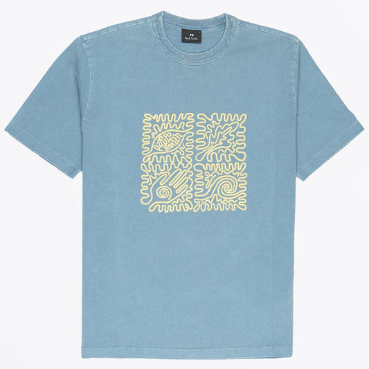 Hand Wave T-Shirt - Indigo