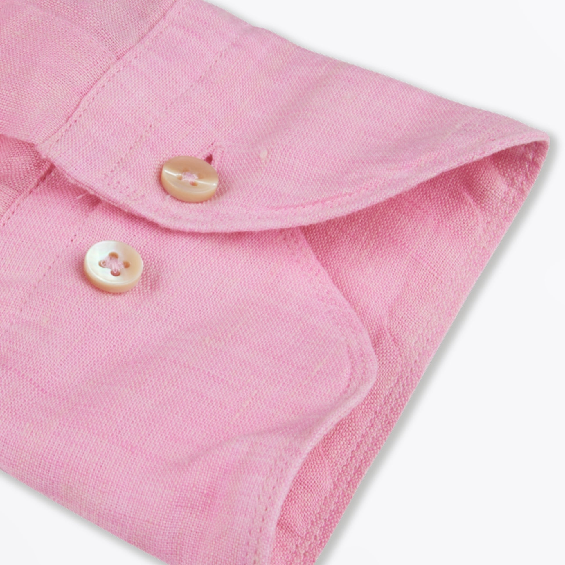Stenstroms Fitted Body Linen Shirt - Pink