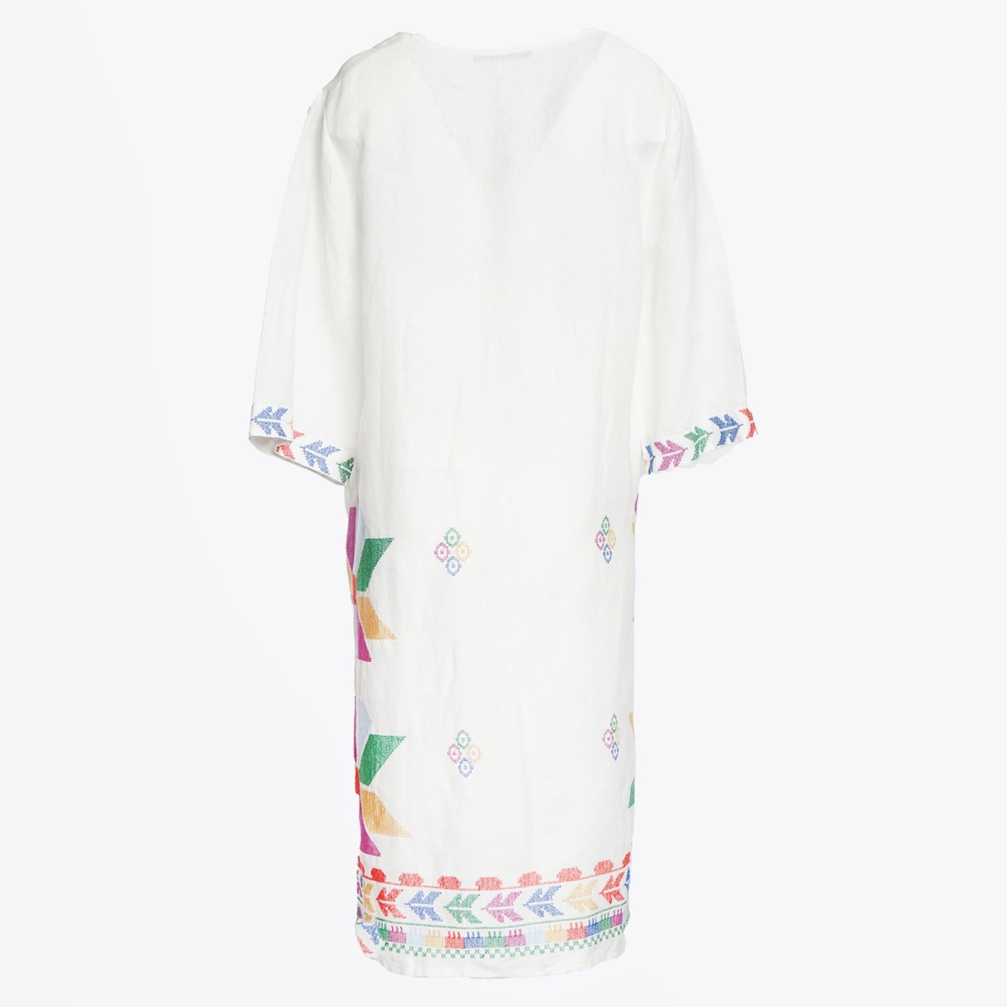 - Aeolis V Neck Kaftan - Multi