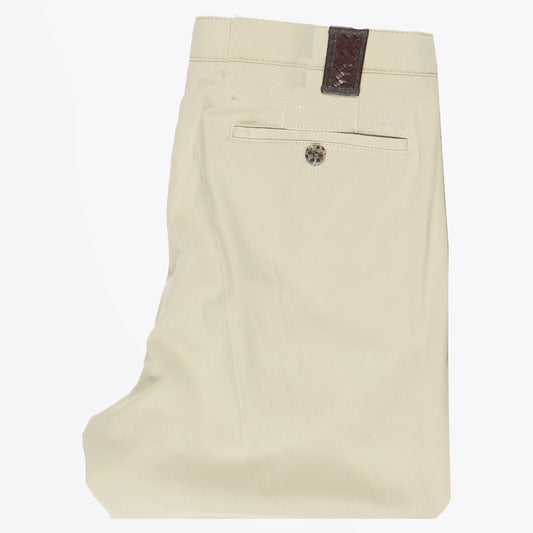 - Pardus Cropped Pleat Trousers - Sand