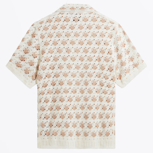 - Porto Splash Crochet Shirt - Ecru