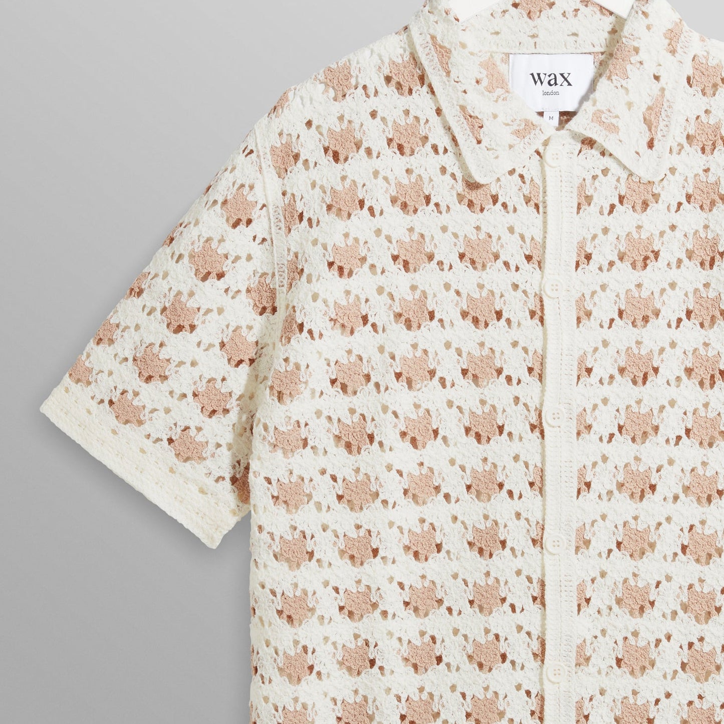 - Porto Splash Crochet Shirt - Ecru