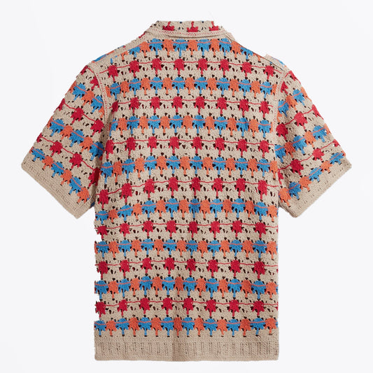 - Porto Splash Crochet Shirt - Multi