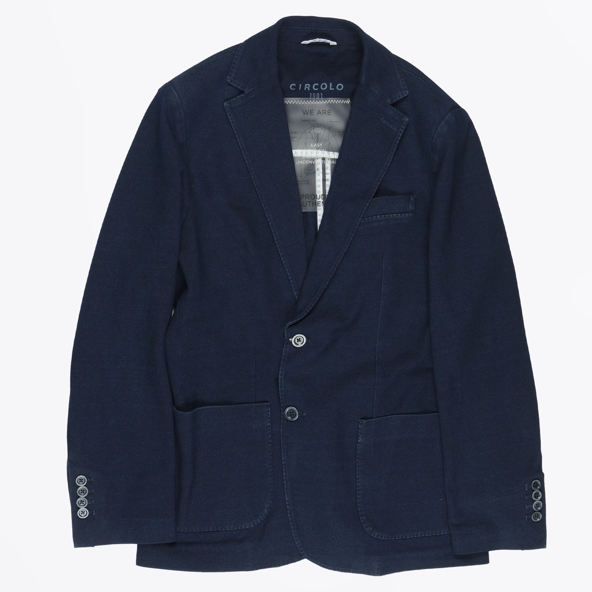 Circolo 1901 - - Stretch Piquet Jacket - Indigo – MR & MRS STITCH.COM