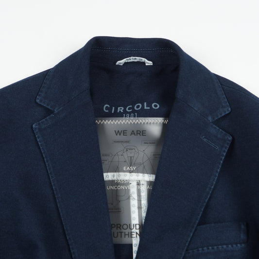 - Stretch Piquet Jacket - Indigo