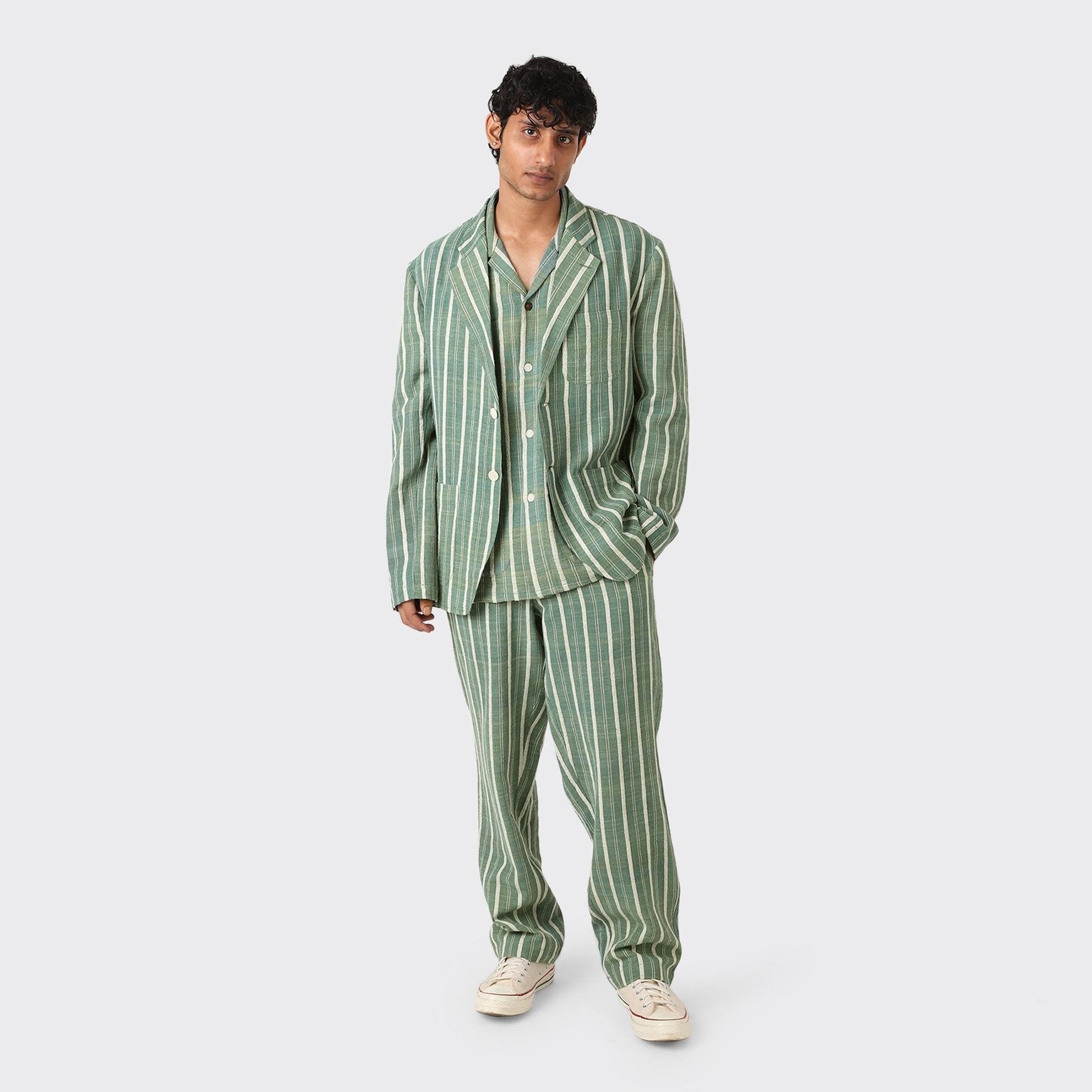 Kardo Hugh Handloom Blazer - Green