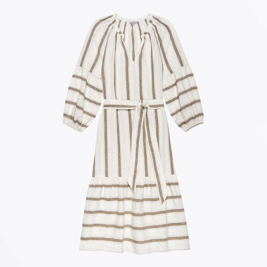 - Vittoria Dress - Coconut Stripe