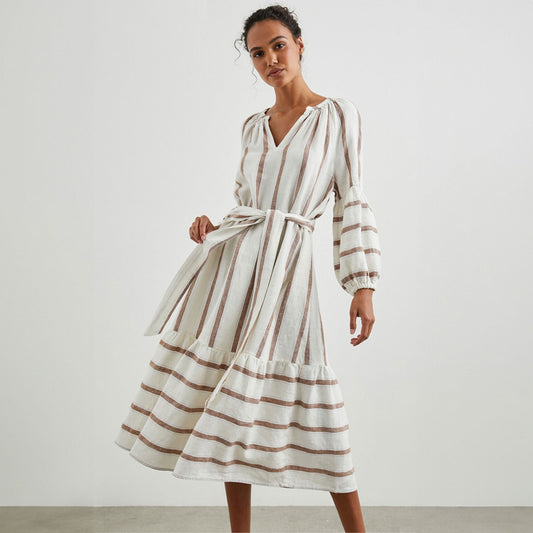 - Vittoria Dress - Coconut Stripe