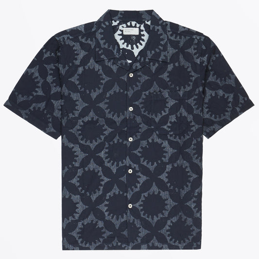 - Road Shirt Sun Print - Navy
