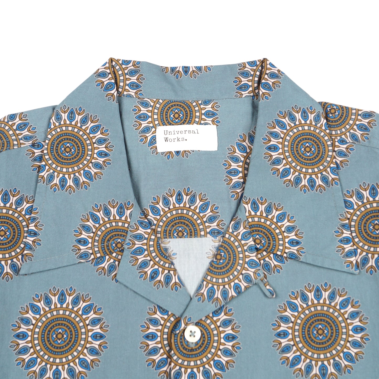 - Camp Shirt Regal Print - Smoke Blue