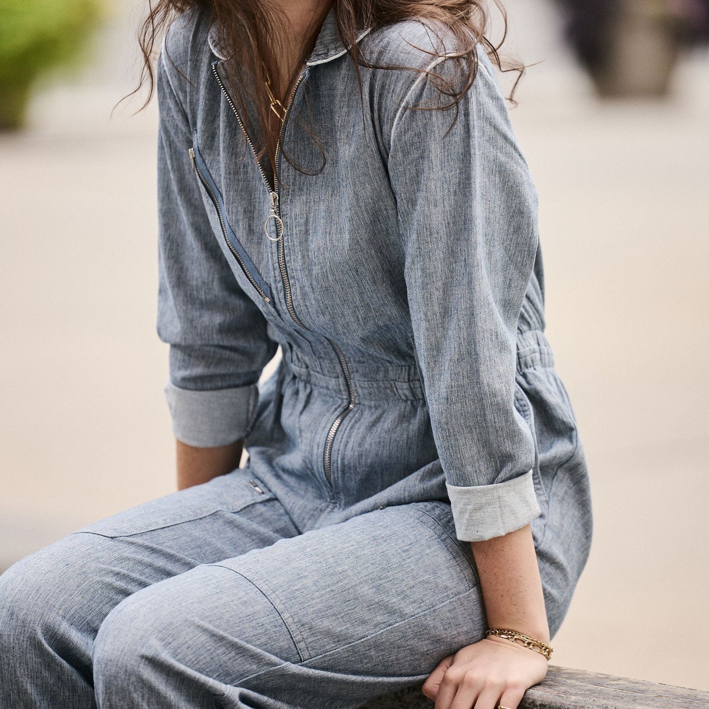 - Amelia Jumpsuit - Indigo