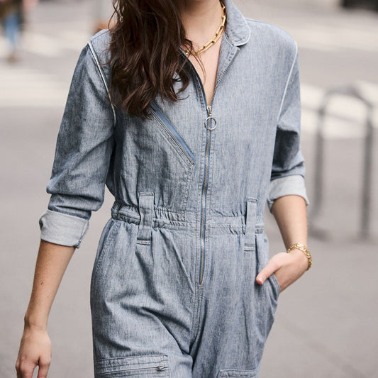 - Amelia Jumpsuit - Indigo