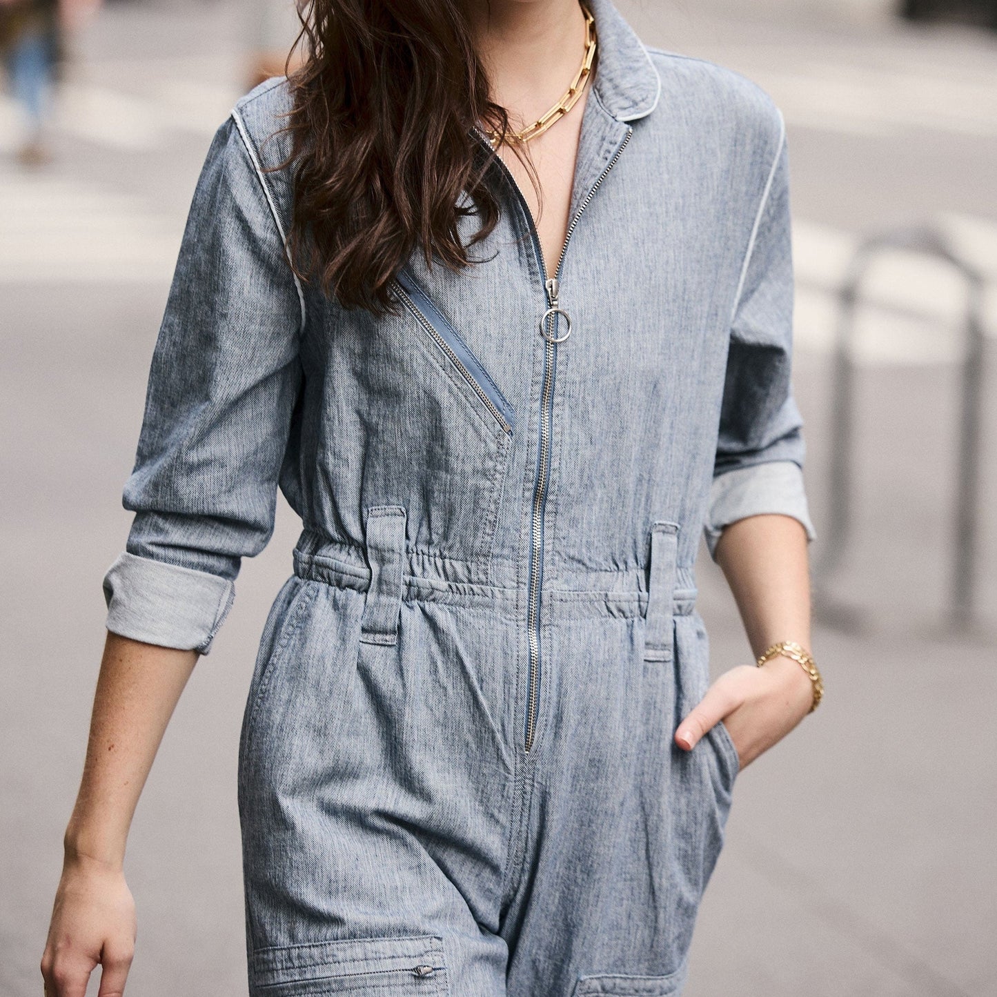 - Amelia Jumpsuit - Indigo