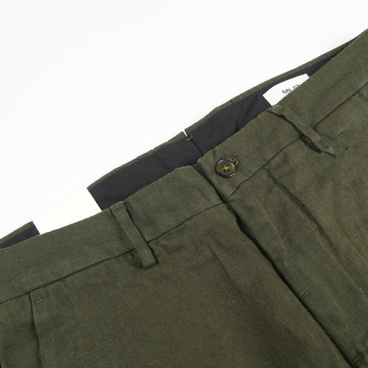 - Theo Linen Trouser - Green