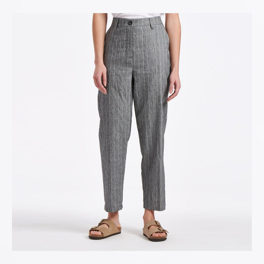- Bart Pinstripe Trousers - Grey
