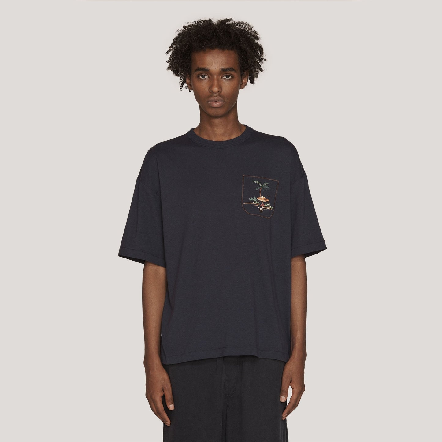 - Triple T-Shirt - Navy