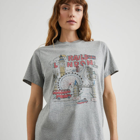 London Boyfriend Tee - Grey