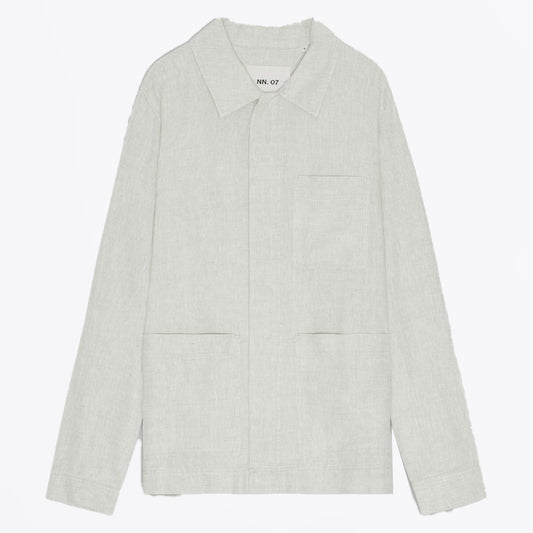 - Olav Linen Overshirt - Oat