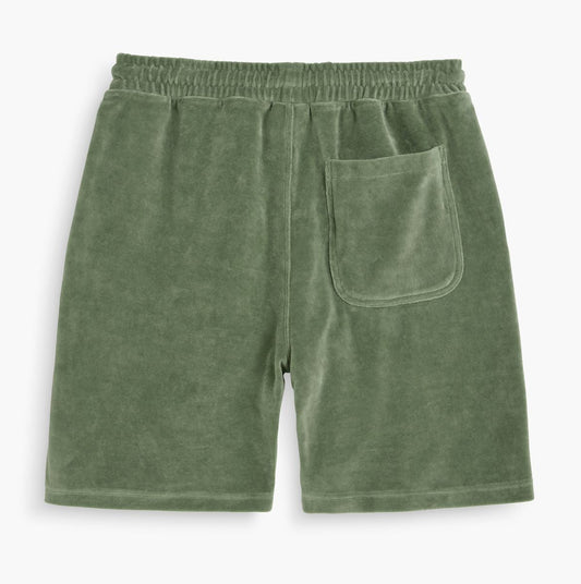 Nicola Velour Shorts - Green