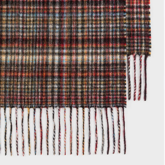 - Signature Check Scarf - Multi
