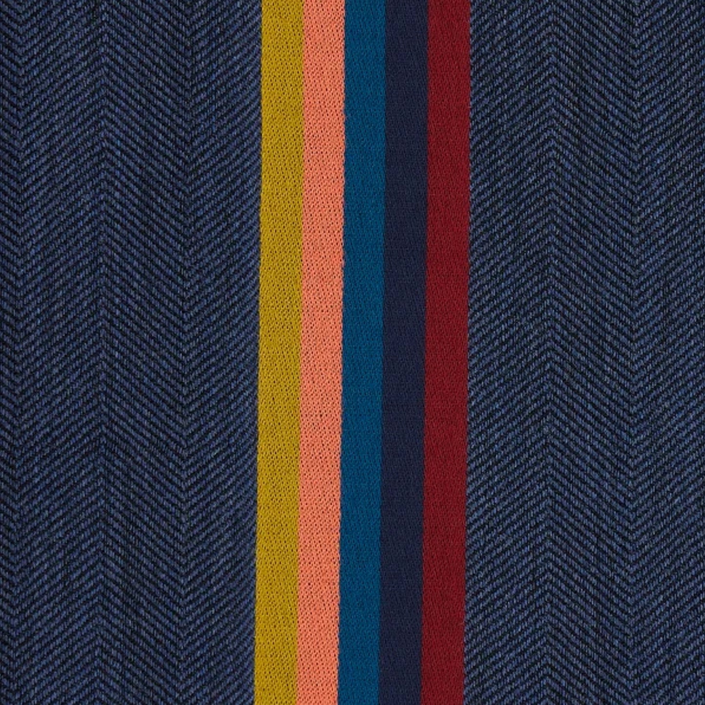 - Central Artist Stripe Scarf - Navy