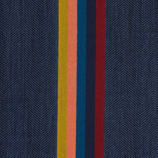 - Central Artist Stripe Scarf - Navy