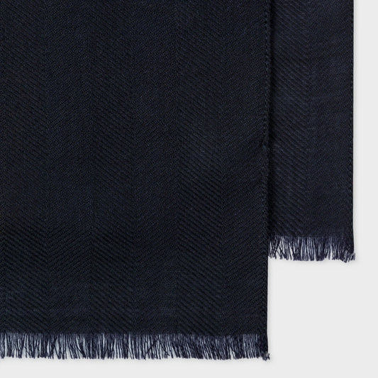 - Central Artist Stripe Scarf - Navy