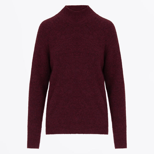 - Wind Up Knitted Sweater - Burgundy