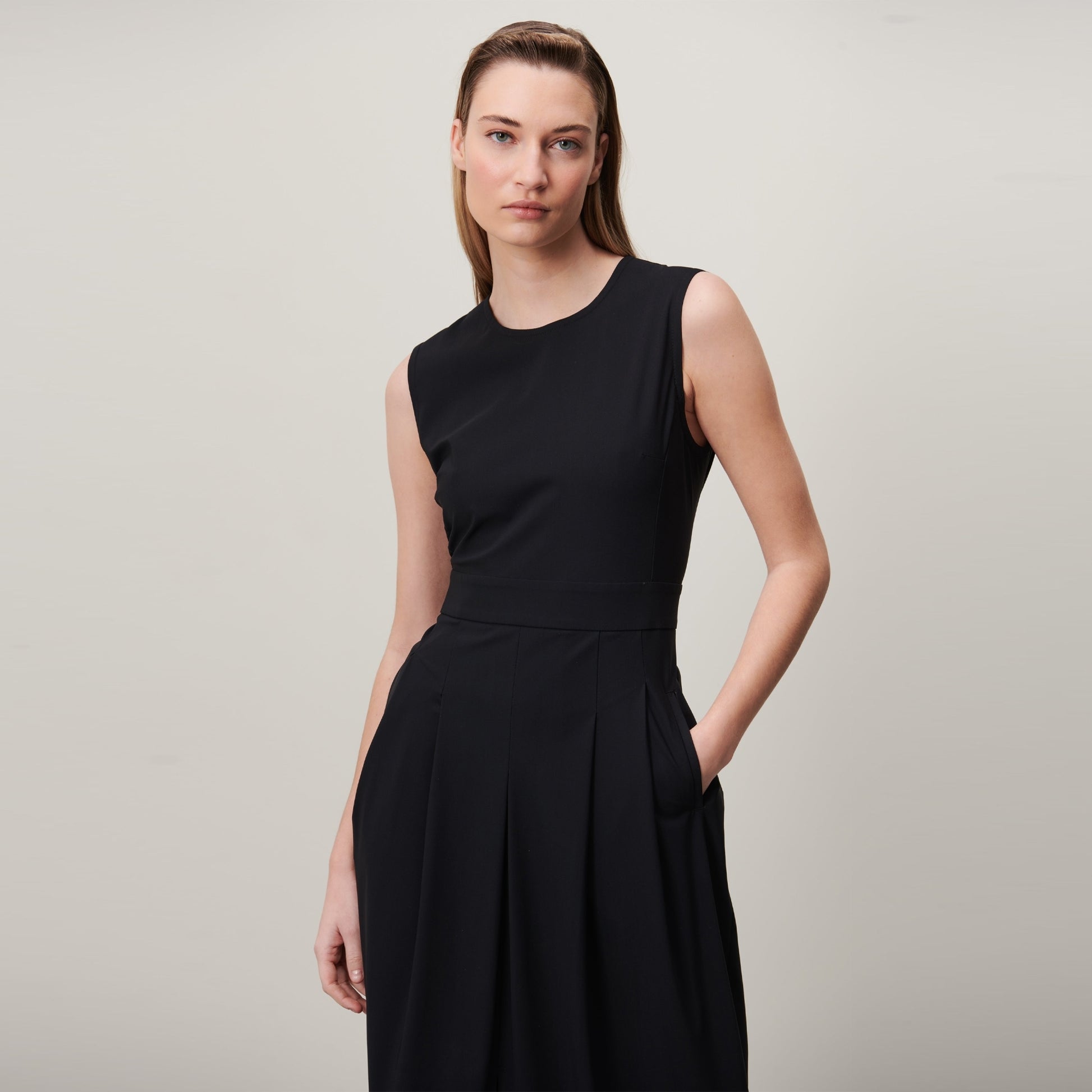 Jane Jackie Dress Tech Jersey - Black
