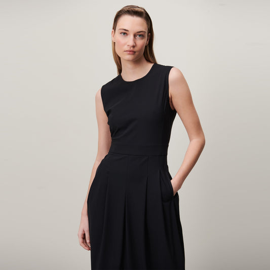 Jackie Dress Tech Jersey - Black