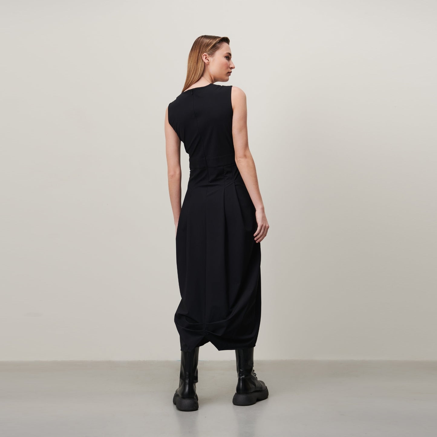Jackie Dress Tech Jersey - Black