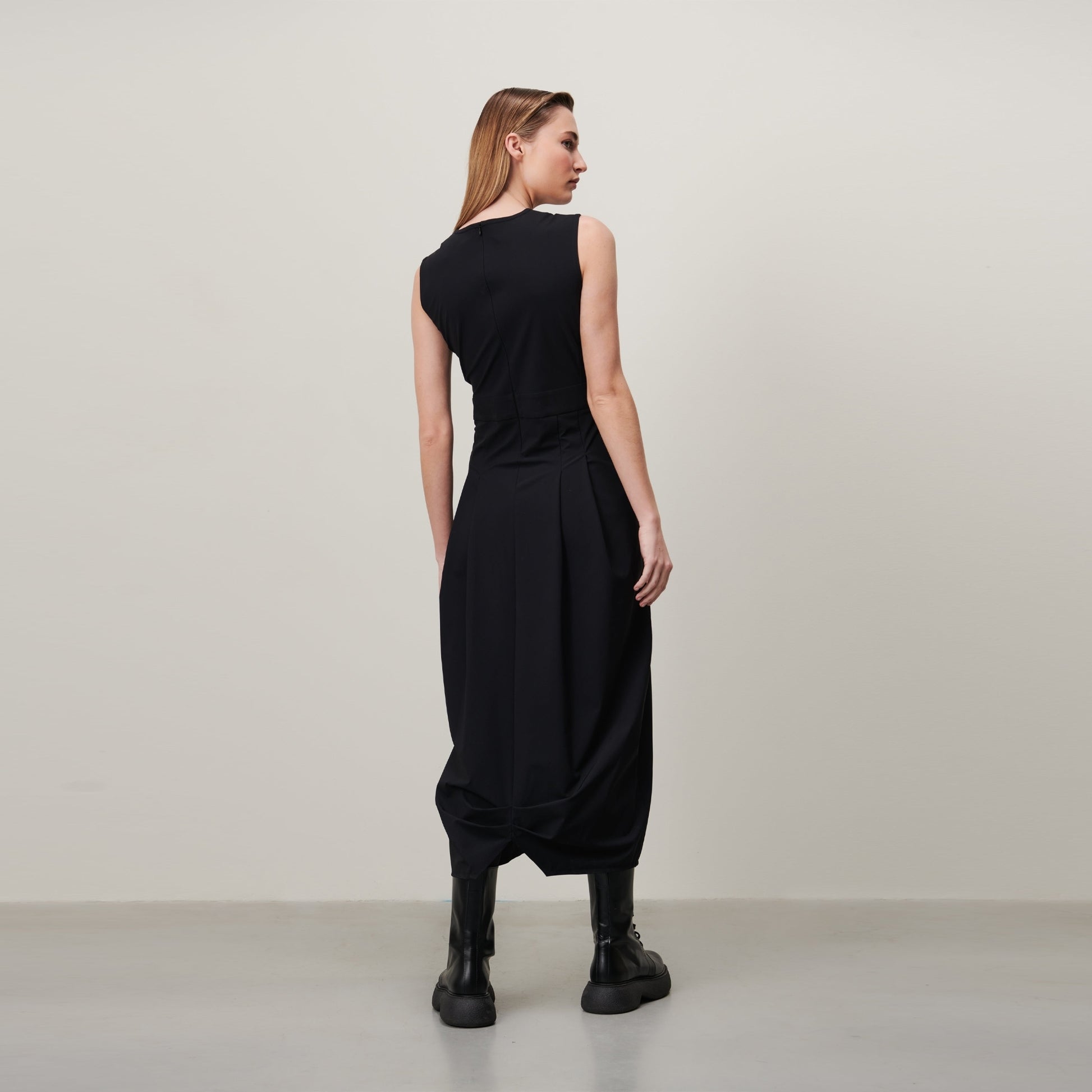 Jane Jackie Dress Tech Jersey - Black
